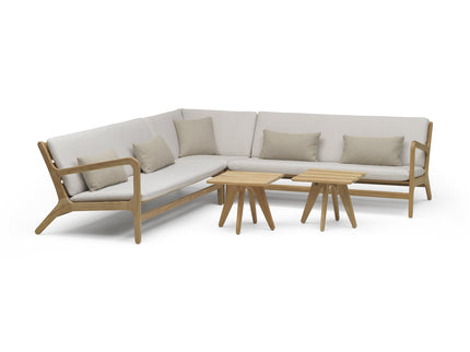 Wolfwood tuinmeubelen Norden loungeset | kleine hoekopstelling