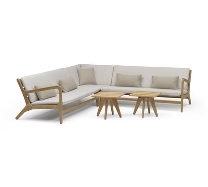 Wolfwood tuinmeubelen Norden loungeset | kleine hoekopstelling