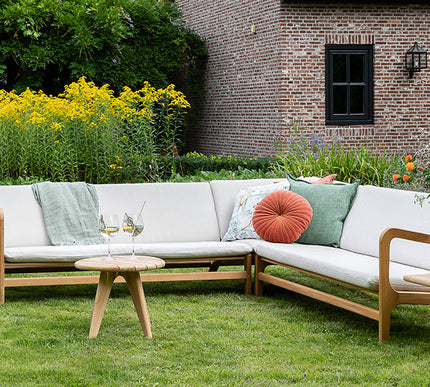Wolfwood tuinmeubelen Norden loungeset | kleine hoekopstelling