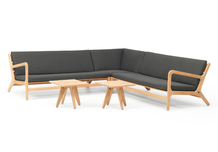Wolfwood tuinmeubelen Norden loungeset | kleine hoekopstelling