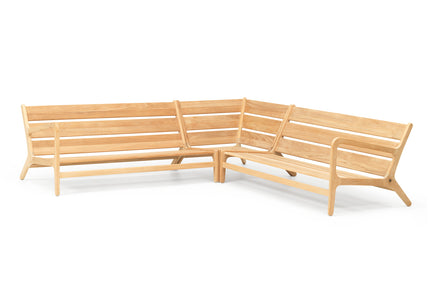 Wolfwood tuinmeubelen Norden loungeset | kleine hoekopstelling