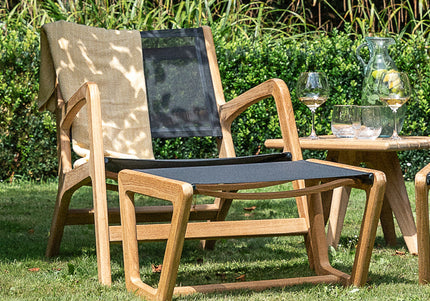 Wolfwood tuinmeubelen Norden loungestoel | Textileen zitting en rug