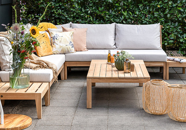 Wolfwood tuinmeubelen Porto lounge-dining set | Opstelling 5