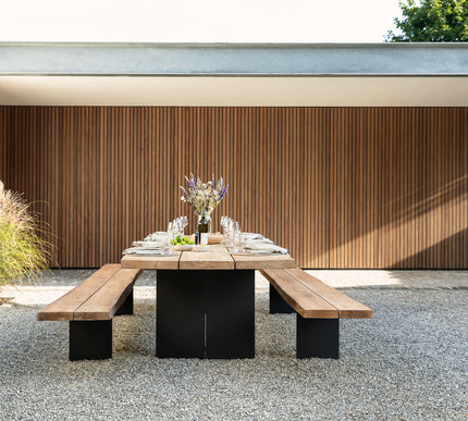 Wolfwood tuinmeubelen The Plank tuinbank | 330 x 42,5 cm