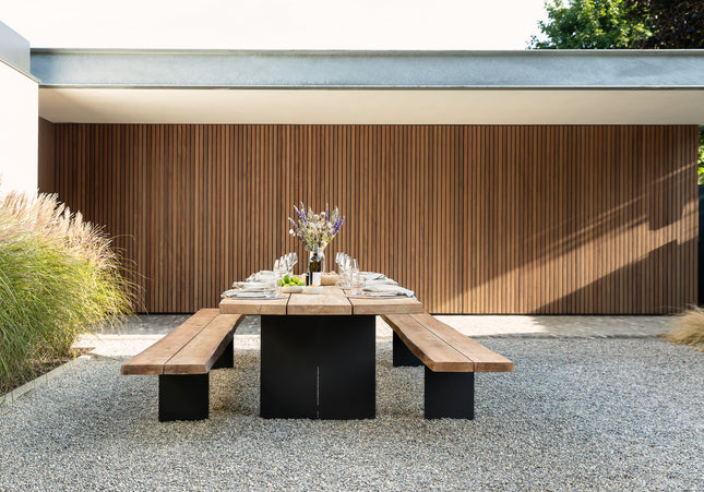 Wolfwood tuinmeubelen The Plank tuinbank | 330 x 42,5 cm